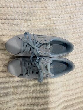 Puma sneakers - real suede - powder blue